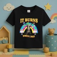 It Burns When I Pee Funny Cat Meme Rainbow Saying Sarcastic Toddler T-Shirt thumb 3
