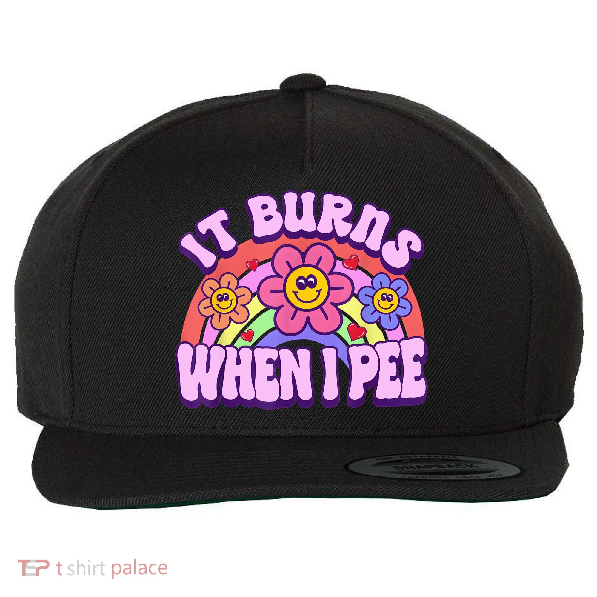It Burns When I Pee Funny Sarcastic Ironic Inappropriate Wool Snapback Cap