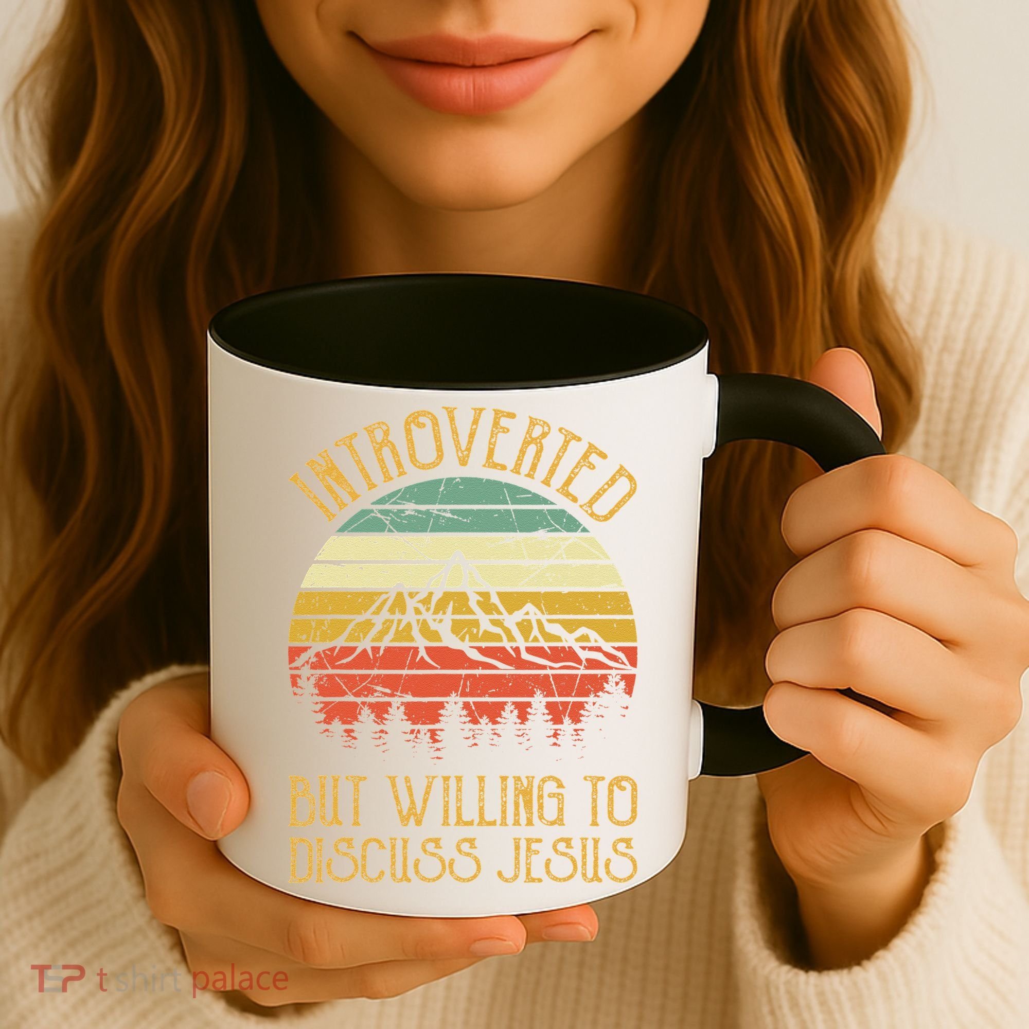 Introverted But Willing To Discuss Jesus Christian Coffee Mug