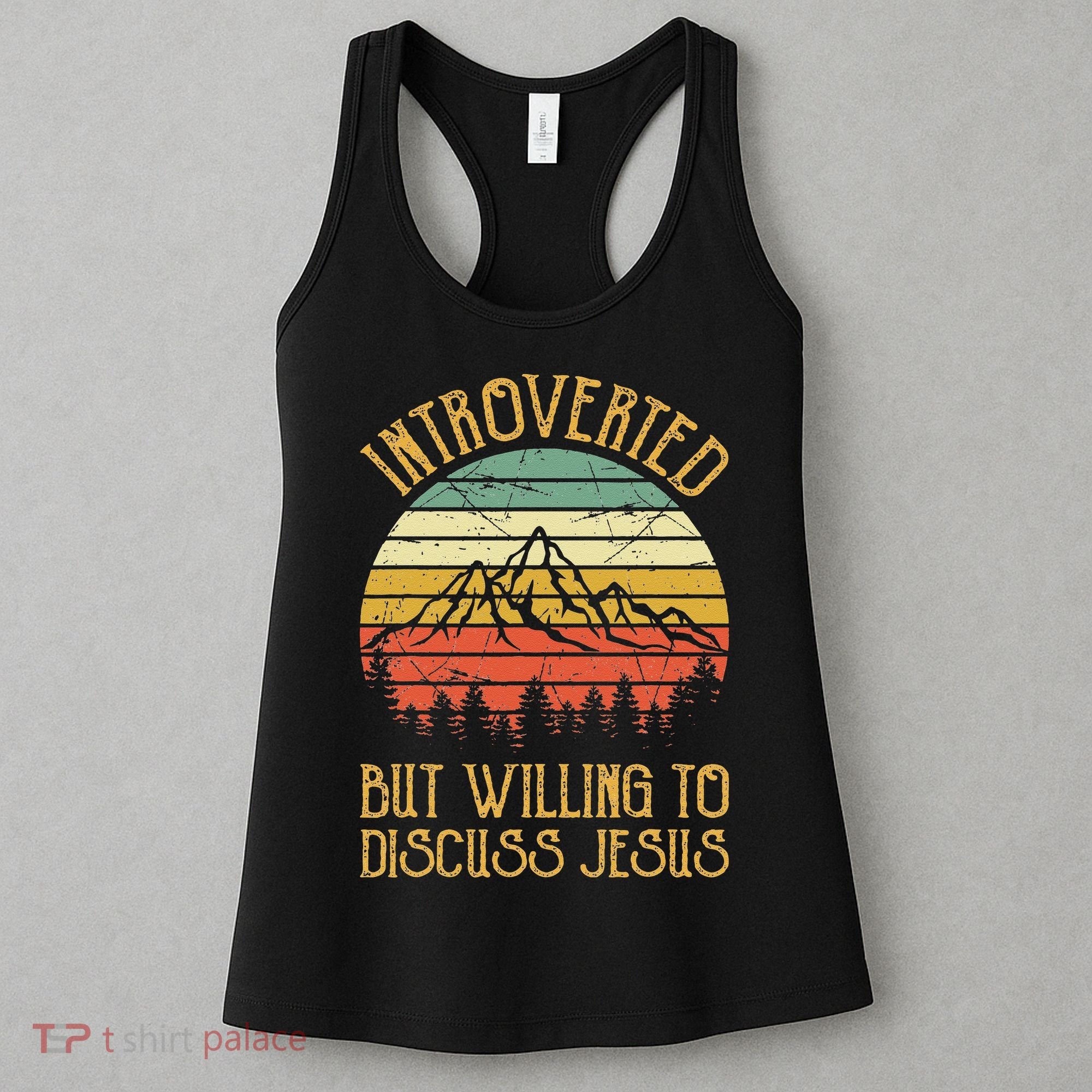 Introverted But Willing To Discuss Jesus Christian Women's Tank Top