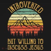 Introverted But Willing To Discuss Jesus Christian Baby Bodysuit thumb 2