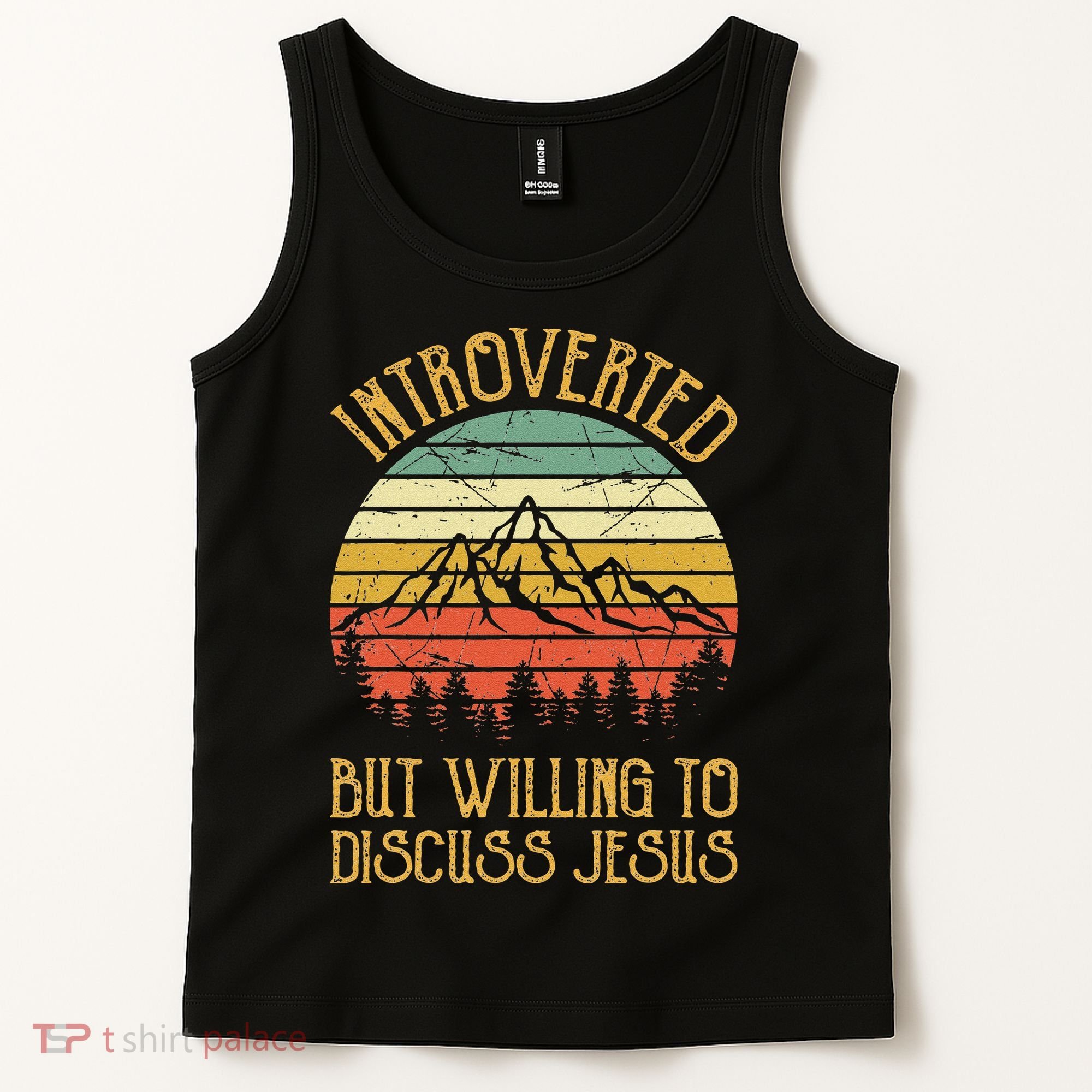 Introverted But Willing To Discuss Jesus Christian Tank Top