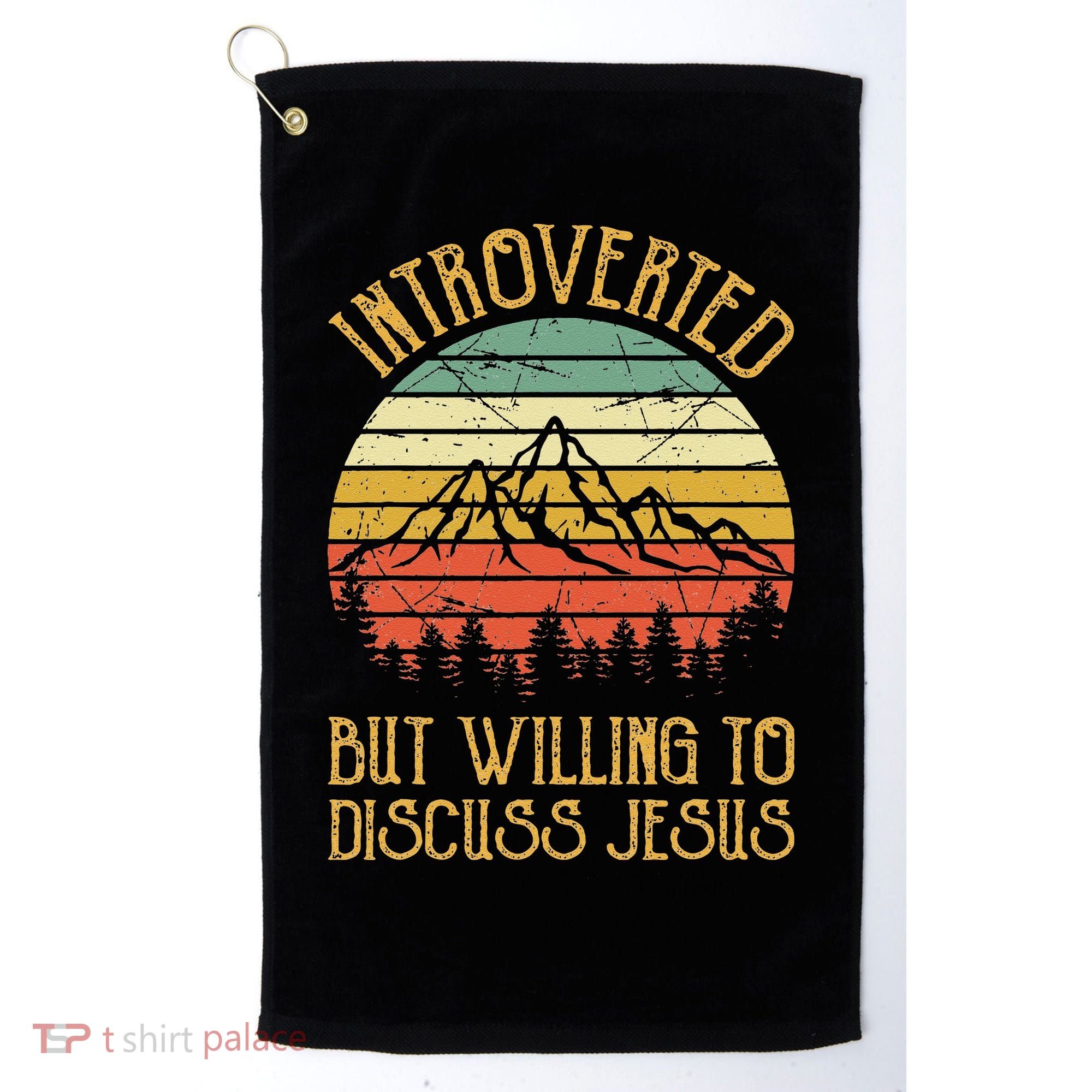 Introverted But Willing To Discuss Jesus Christian Golf Towel