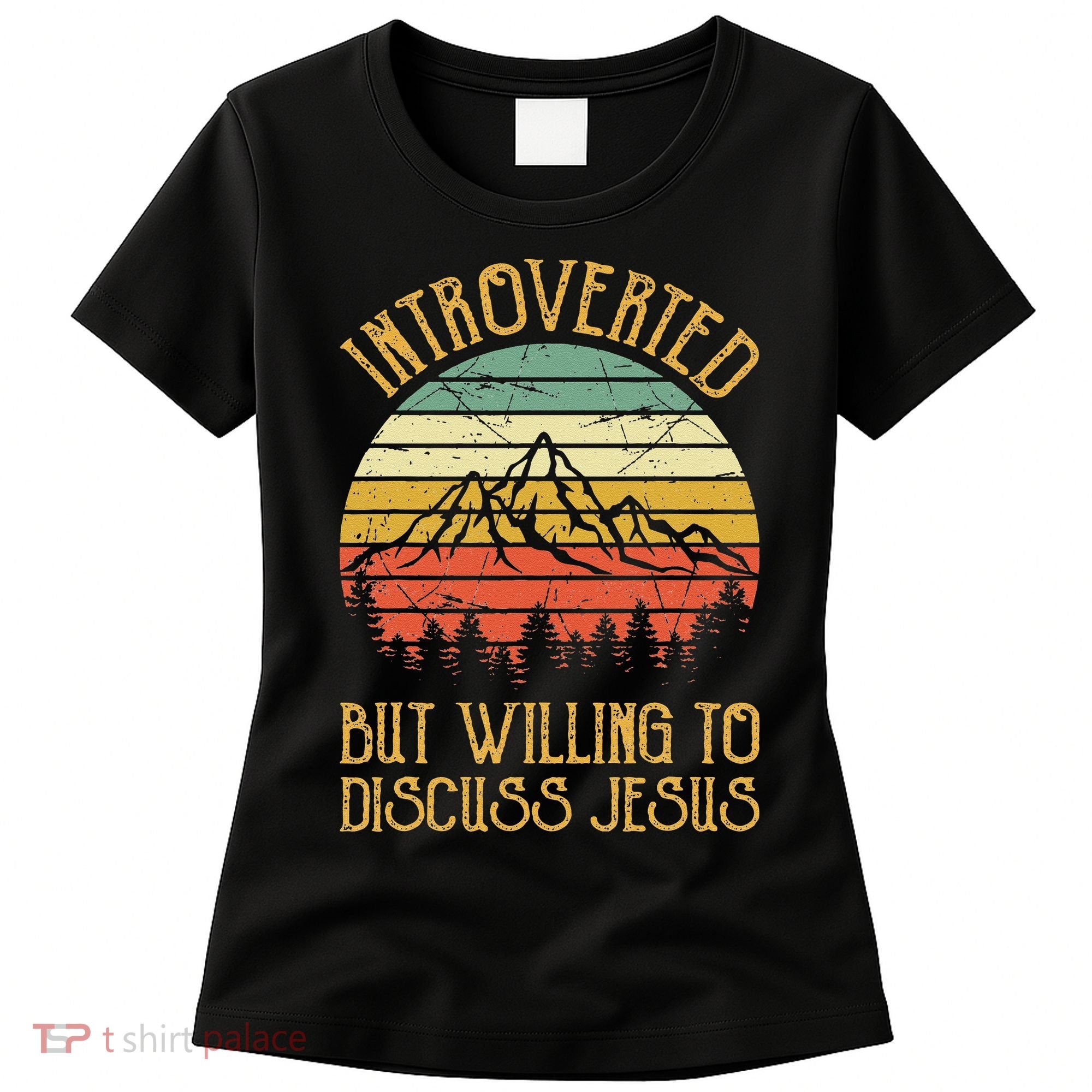 Introverted But Willing To Discuss Jesus Christian Women's T-Shirt