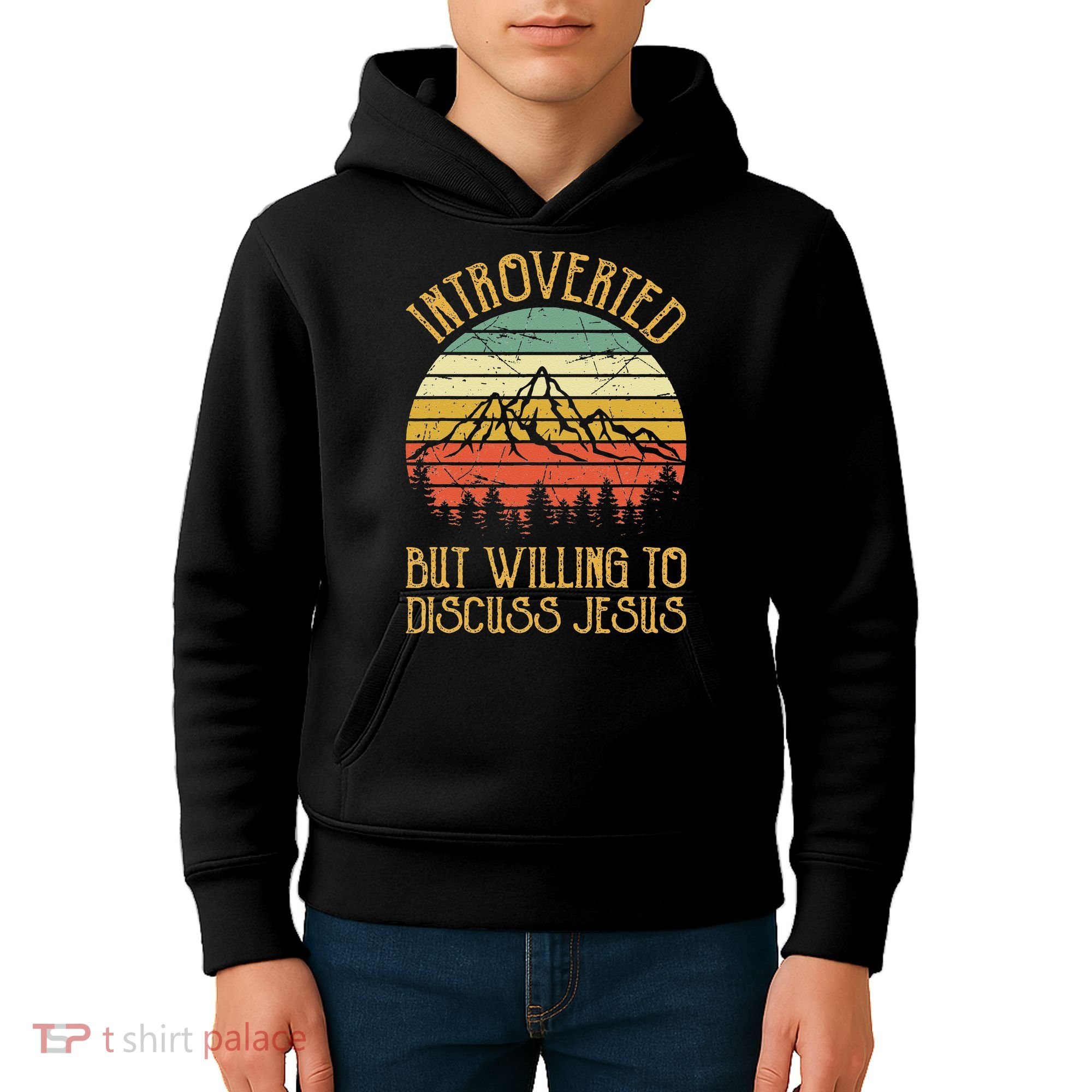 Introverted But Willing To Discuss Jesus Christian Kids Hoodie