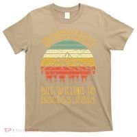 Introverted But Willing To Discuss Jesus Christian T-Shirt thumb 0