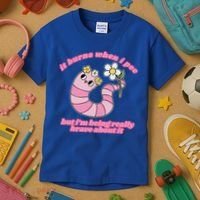It Burns When I Pee But I'm Being Really Brave About It Kids T-Shirt thumb 3