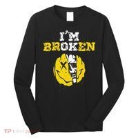 IM Broken Workout Running Invisible Illness Im OK Broken Long Sleeve Shirt thumb 0