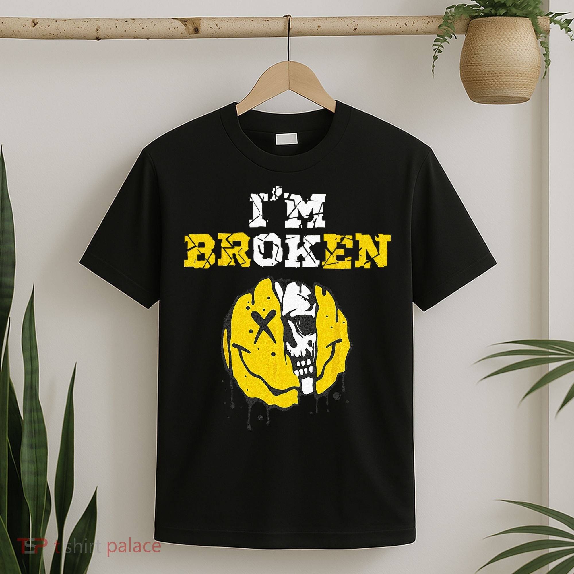 IM Broken Workout Running Invisible Illness Im OK Broken T-Shirt