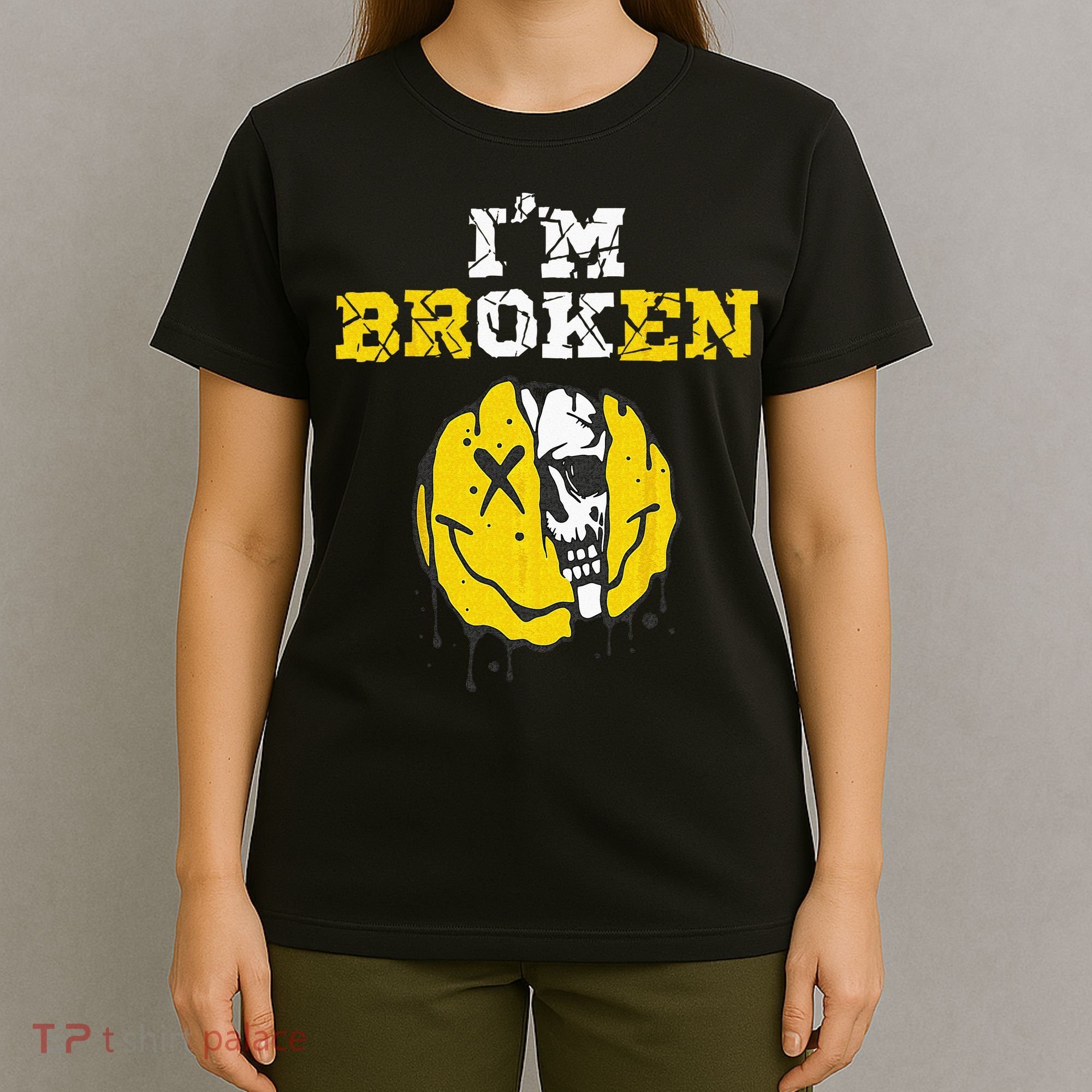 IM Broken Workout Running Invisible Illness Im OK Broken T-Shirt