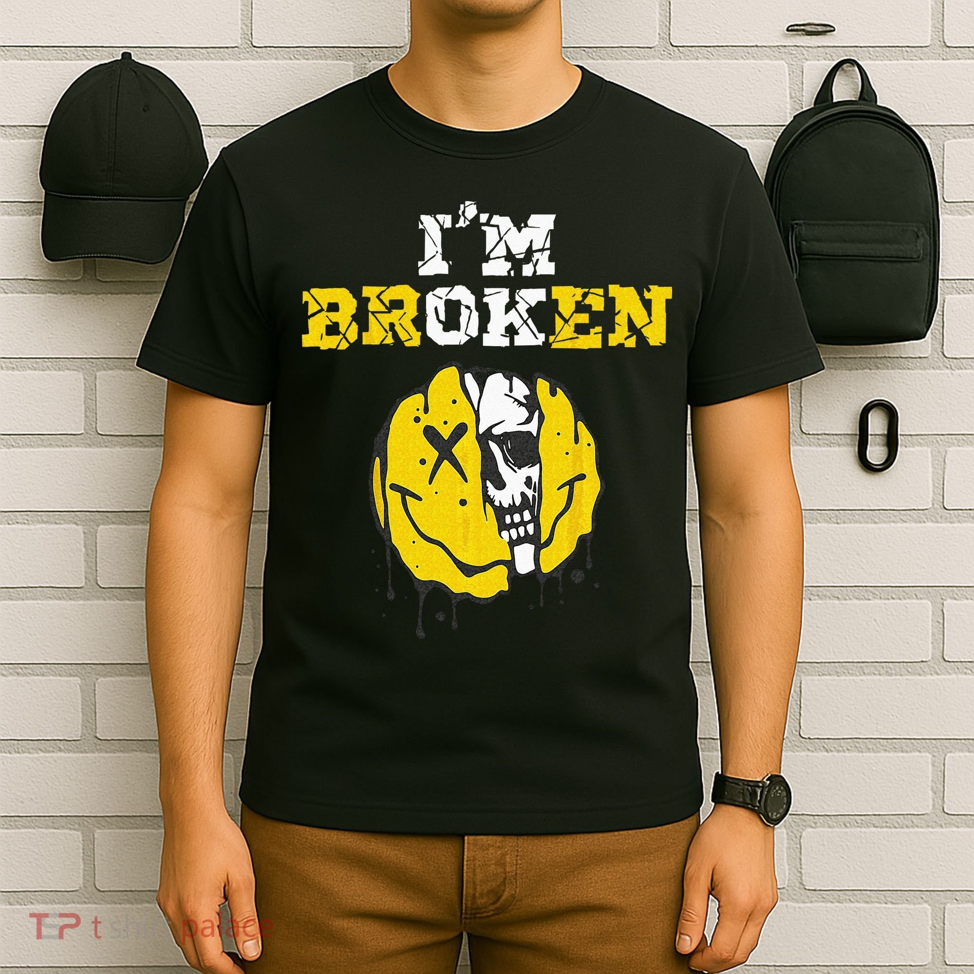 IM Broken Workout Running Invisible Illness Im OK Broken T-Shirt