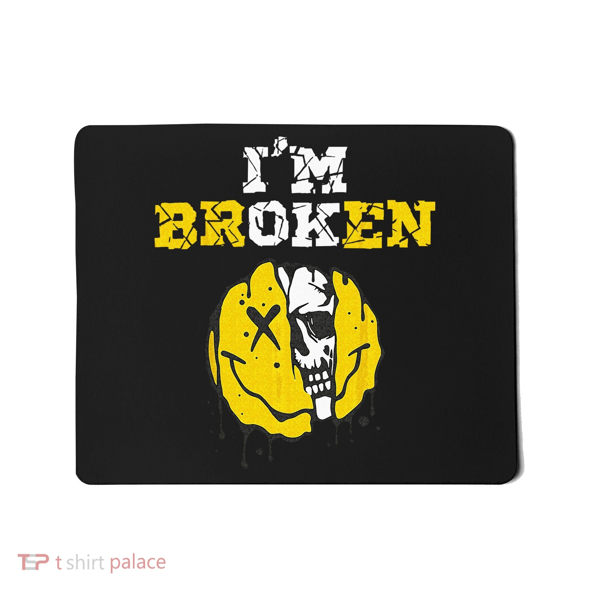 IM Broken Workout Running Invisible Illness Im OK Broken Mousepad