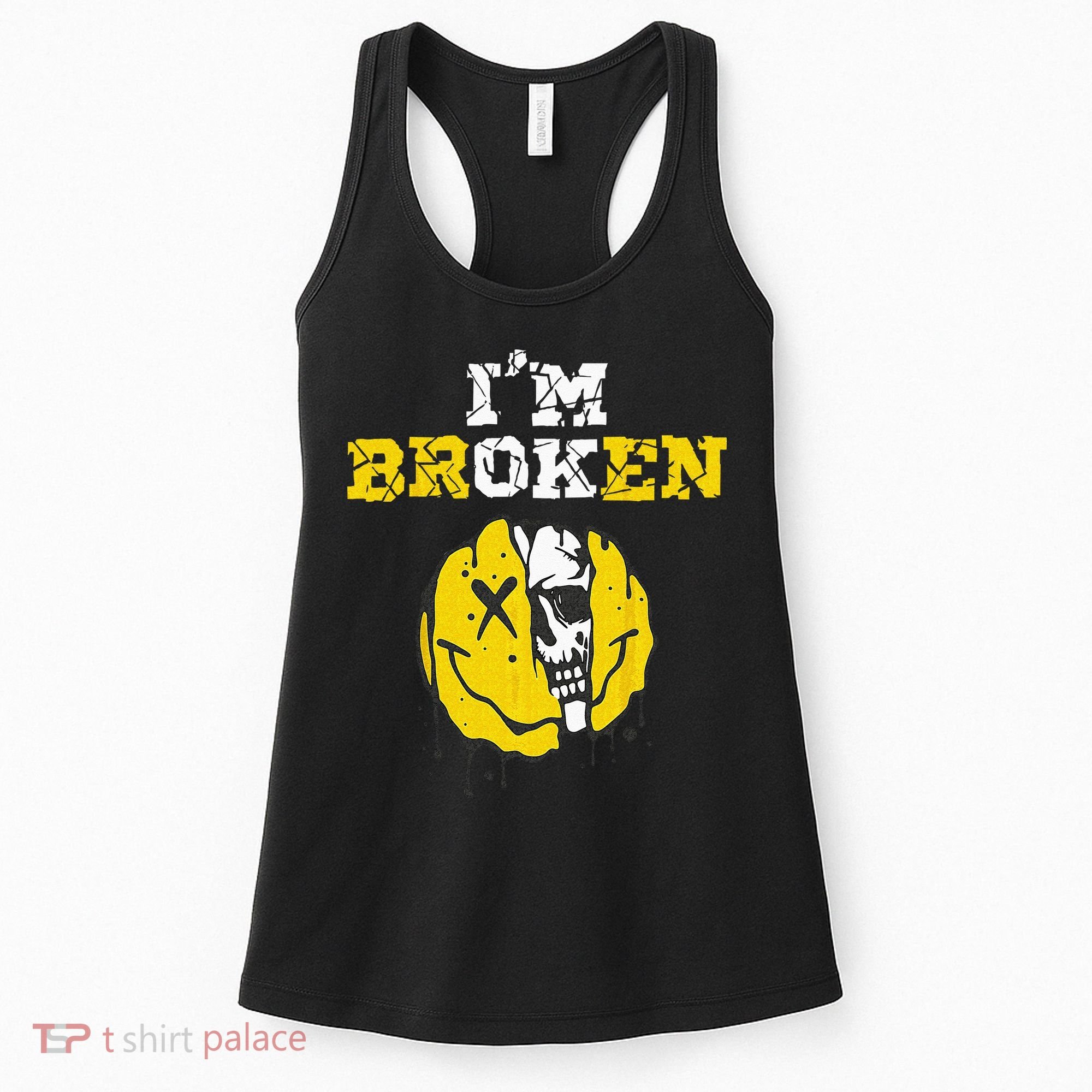 IM Broken Workout Running Invisible Illness Im OK Broken Women's Tank Top