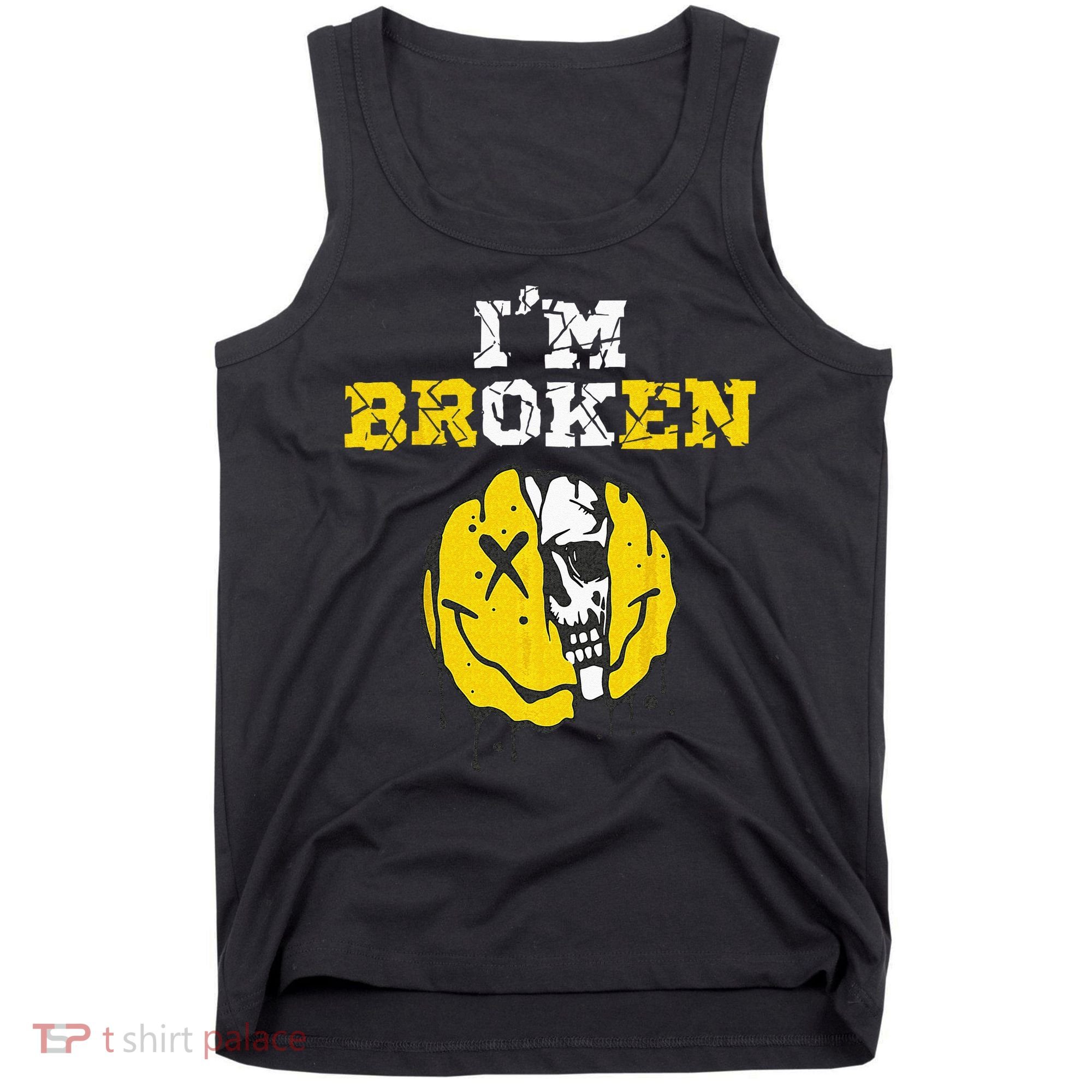 IM Broken Workout Running Invisible Illness Im OK Broken Tank Top