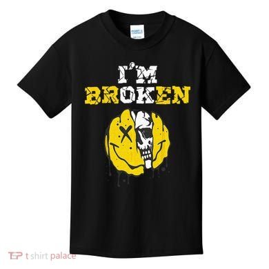 IM Broken Workout Running Invisible Illness Im OK Broken Kids T-Shirt