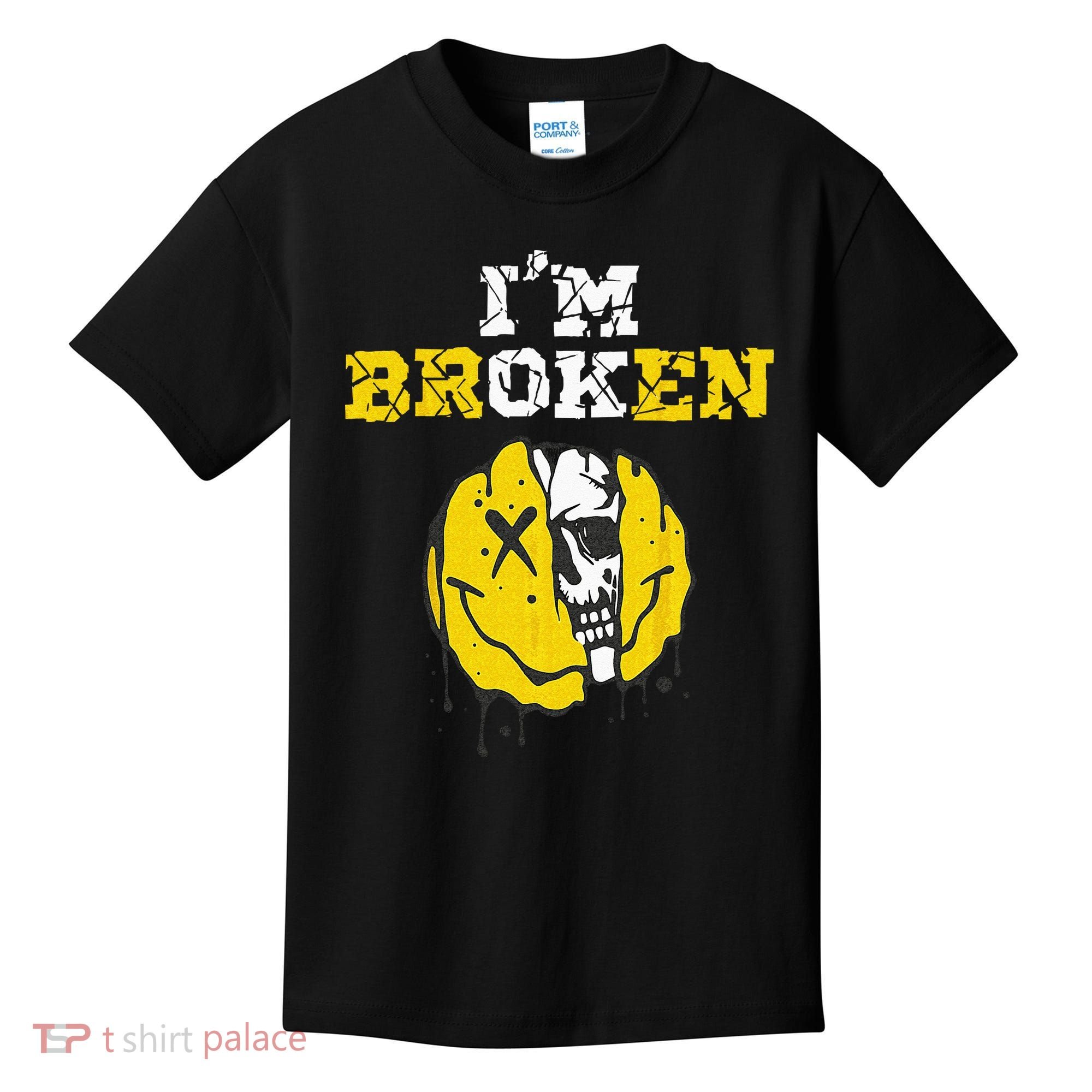 IM Broken Workout Running Invisible Illness Im OK Broken Kids T-Shirt