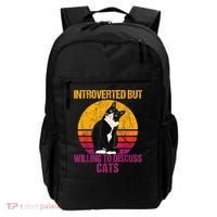 Introverted But Willing To Discuss Cats Backpack thumb 0
