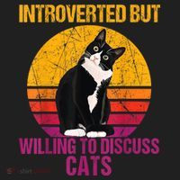 Introverted But Willing To Discuss Cats Beanie thumb 2
