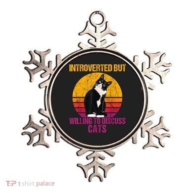 Introverted But Willing To Discuss Cats Ornament
