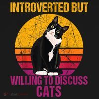 Introverted But Willing To Discuss Cats Ornament thumb 1