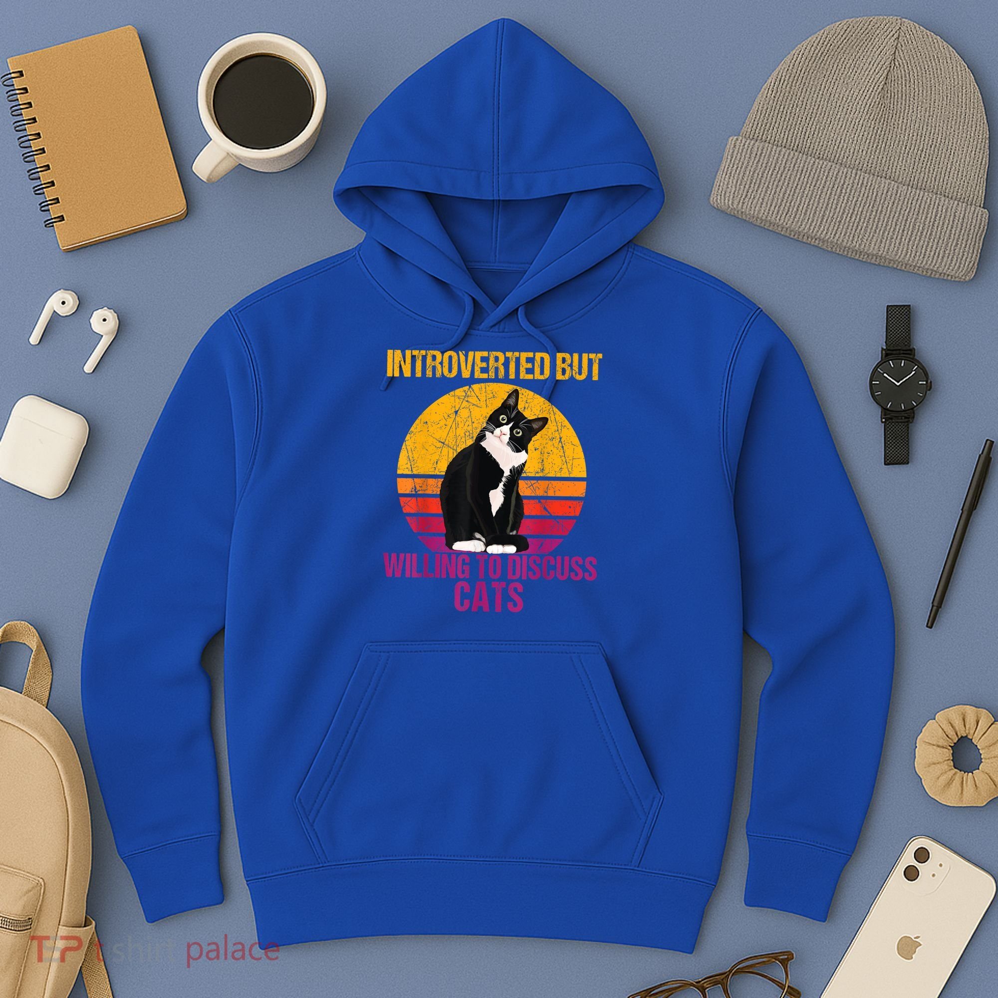Introverted But Willing To Discuss Cats Hoodie
