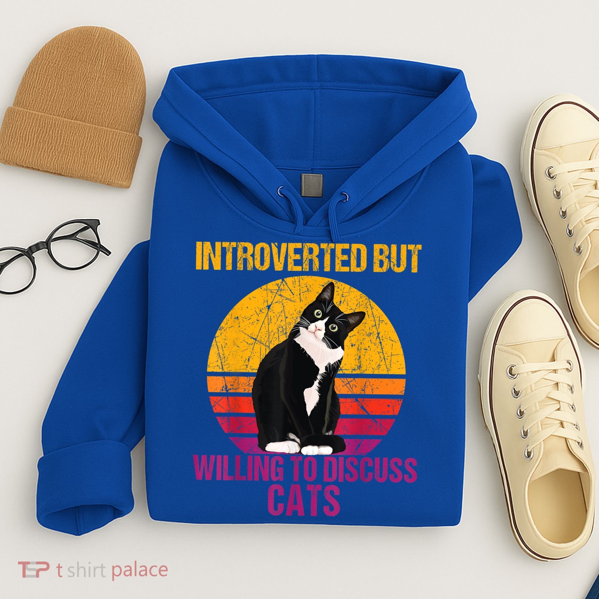 Introverted But Willing To Discuss Cats Hoodie