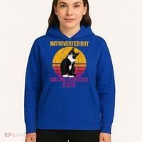 Introverted But Willing To Discuss Cats Hoodie thumb 5