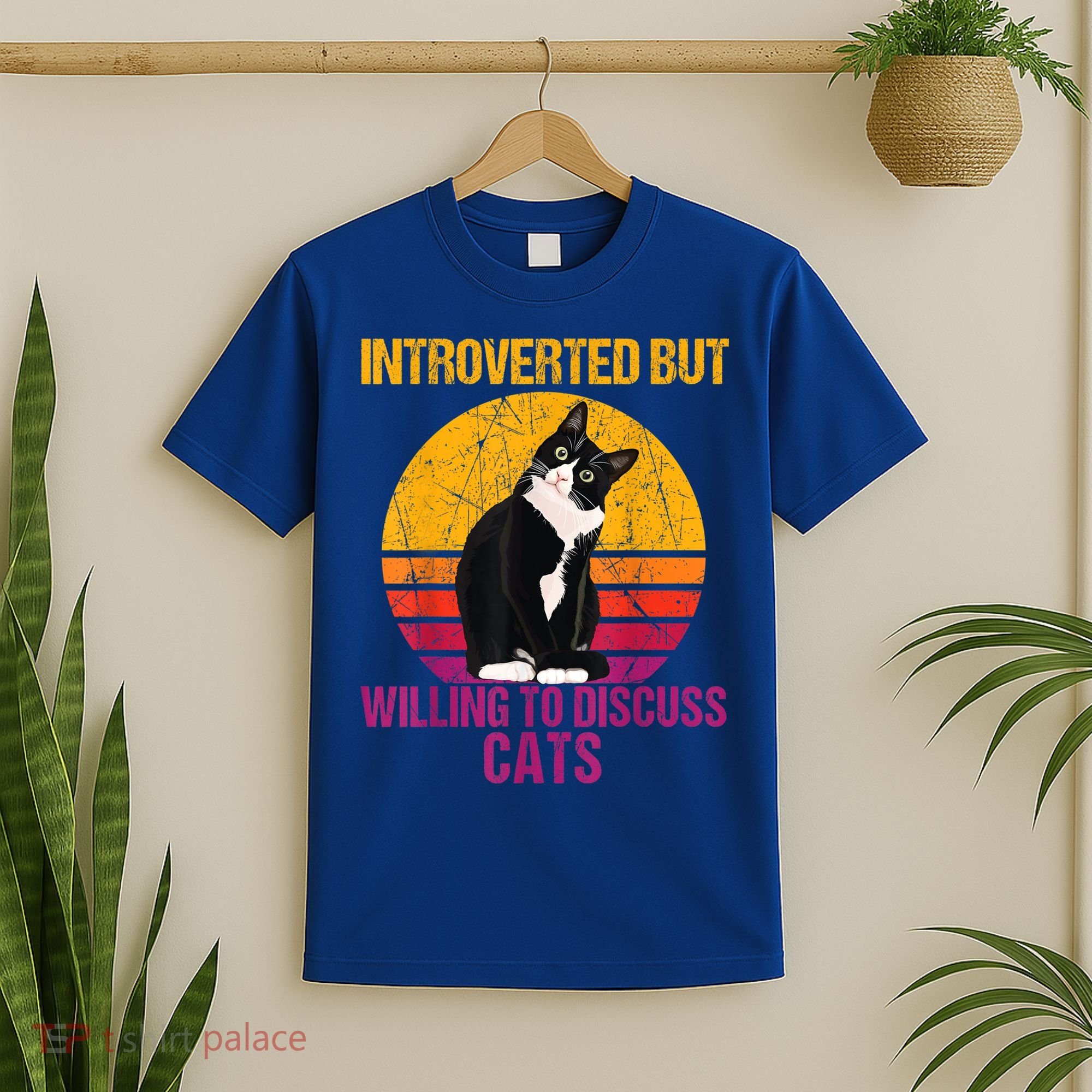 Introverted But Willing To Discuss Cats T-Shirt