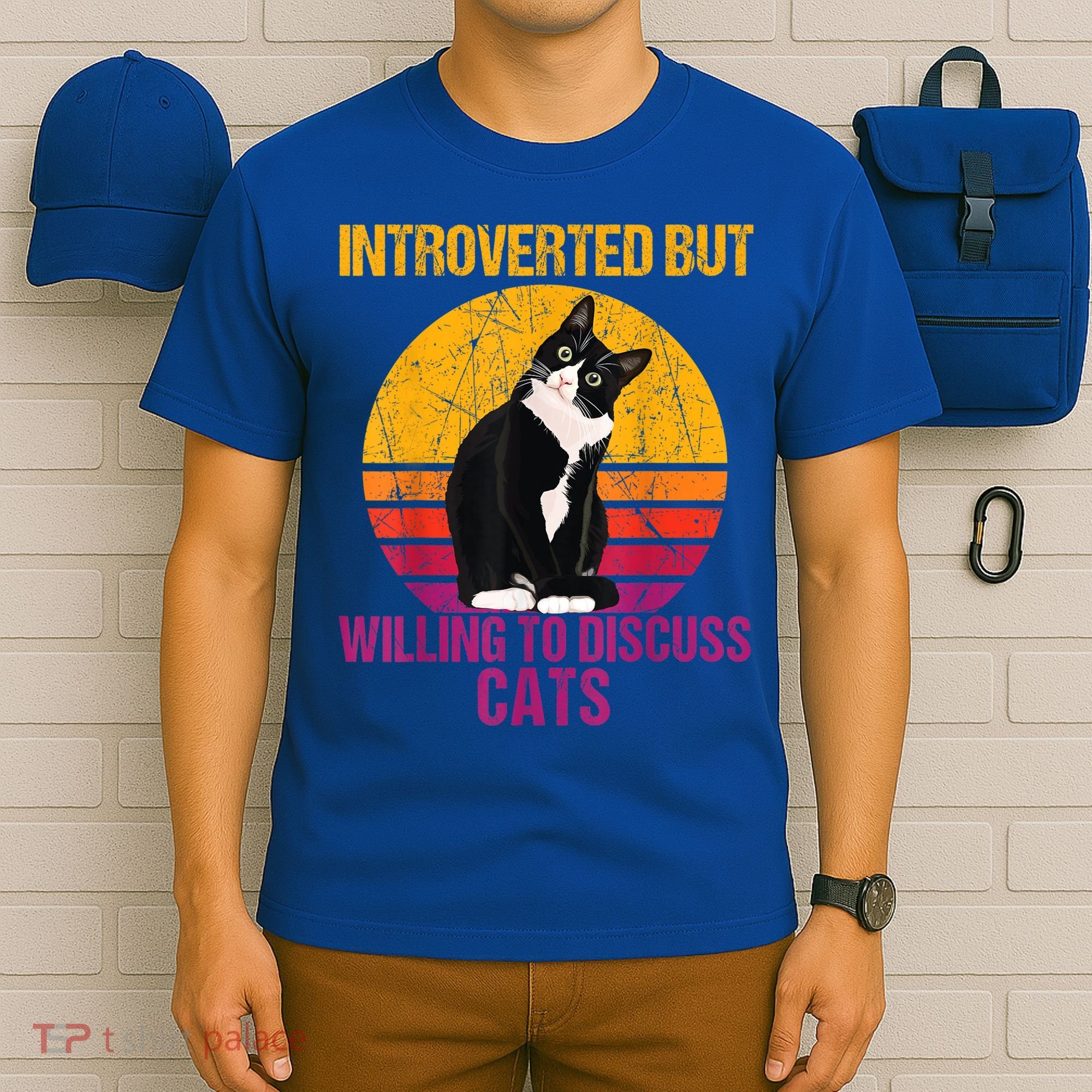 Introverted But Willing To Discuss Cats T-Shirt