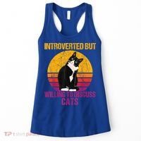 Introverted But Willing To Discuss Cats Women's Tank Top thumb 0