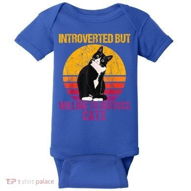 Introverted But Willing To Discuss Cats Baby Bodysuit