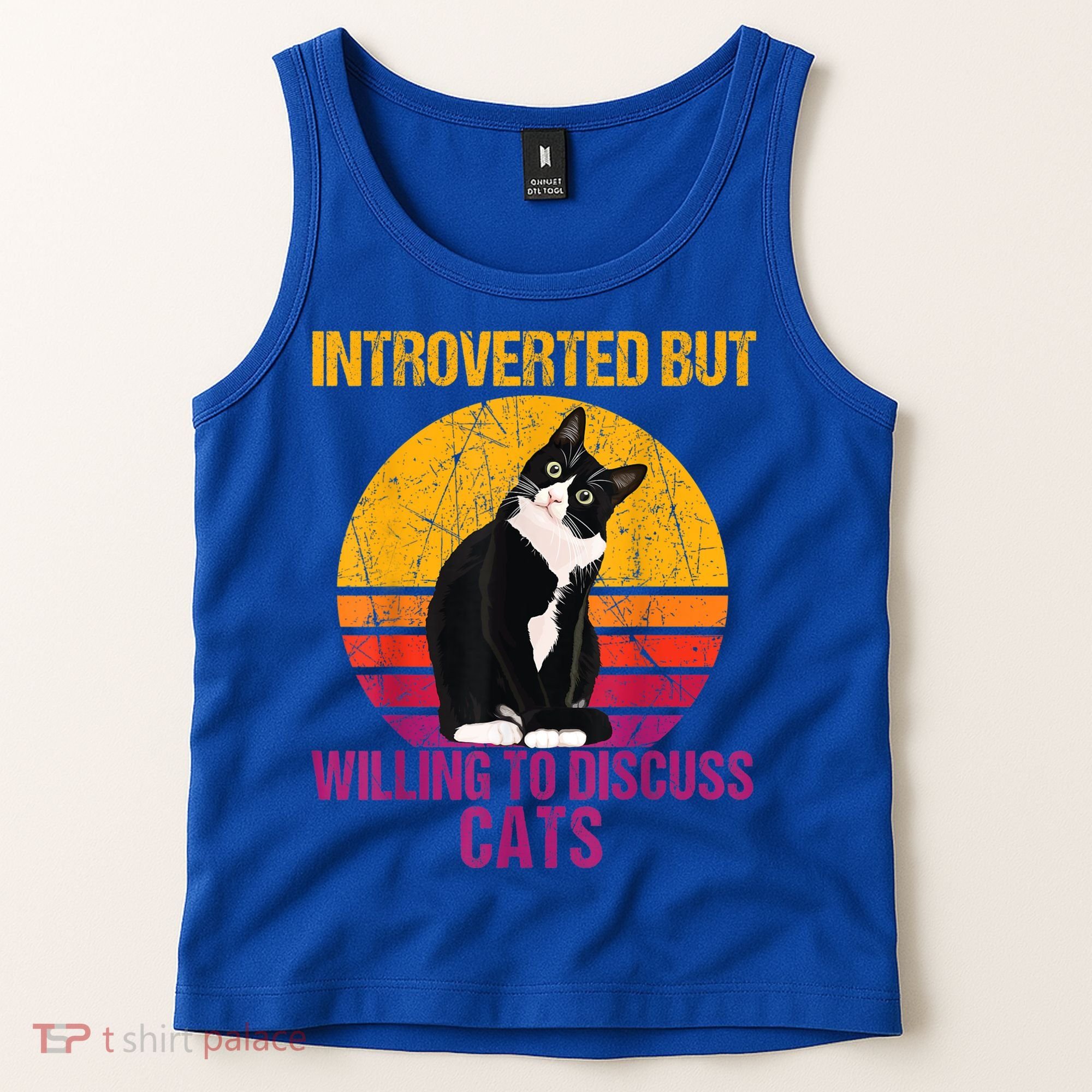 Introverted But Willing To Discuss Cats Tank Top