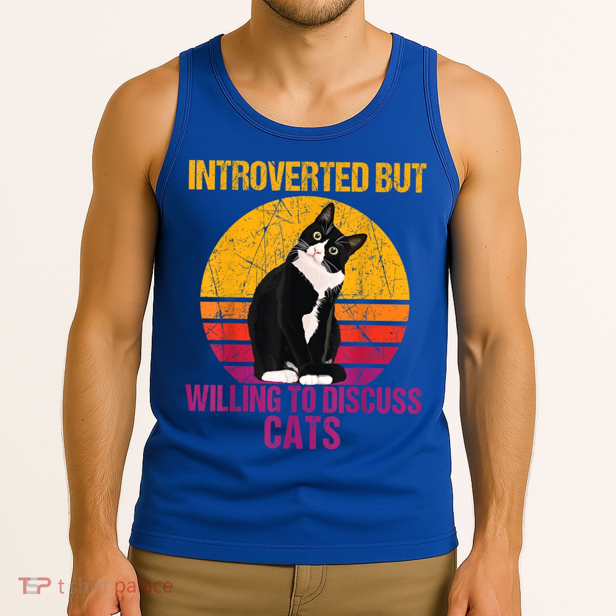 Introverted But Willing To Discuss Cats Tank Top