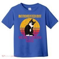 Introverted But Willing To Discuss Cats Toddler T-Shirt thumb 0