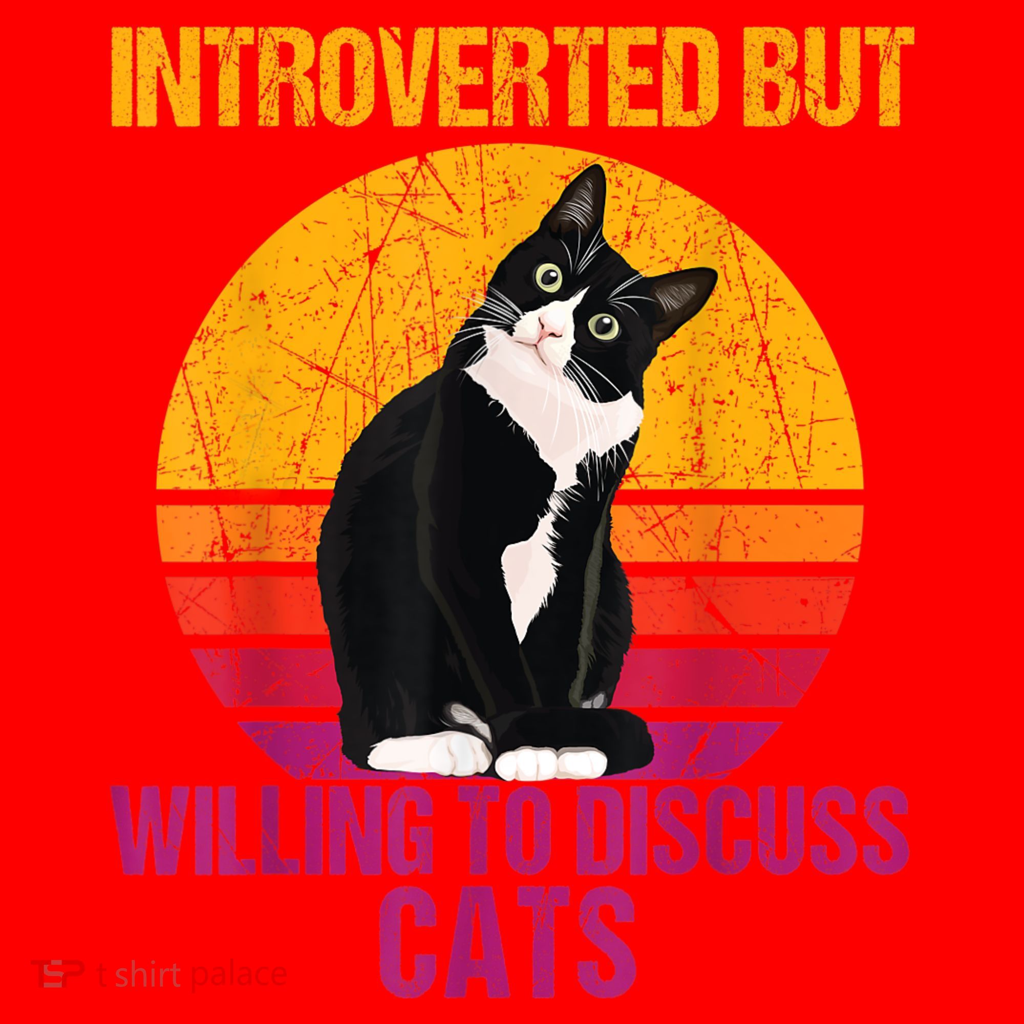 Introverted But Willing To Discuss Cats Santa Hat