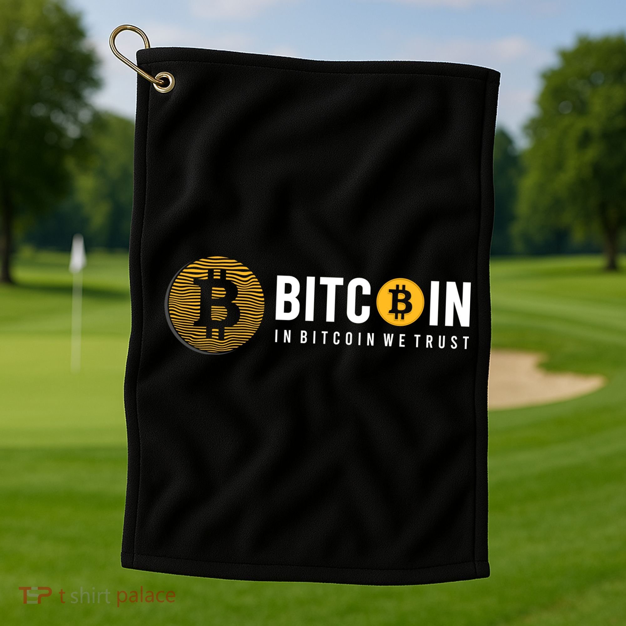 In Bitcoin We Trust Golf Towel