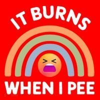 It Burns When I Pee Funny Sarcastic Santa Hat thumb 1
