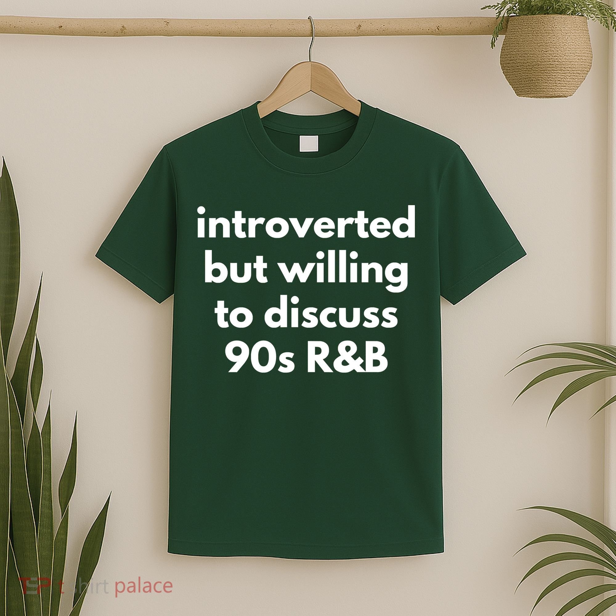 Introverted But Willing To Discuss 90s R&B Funny Music Fan T-Shirt