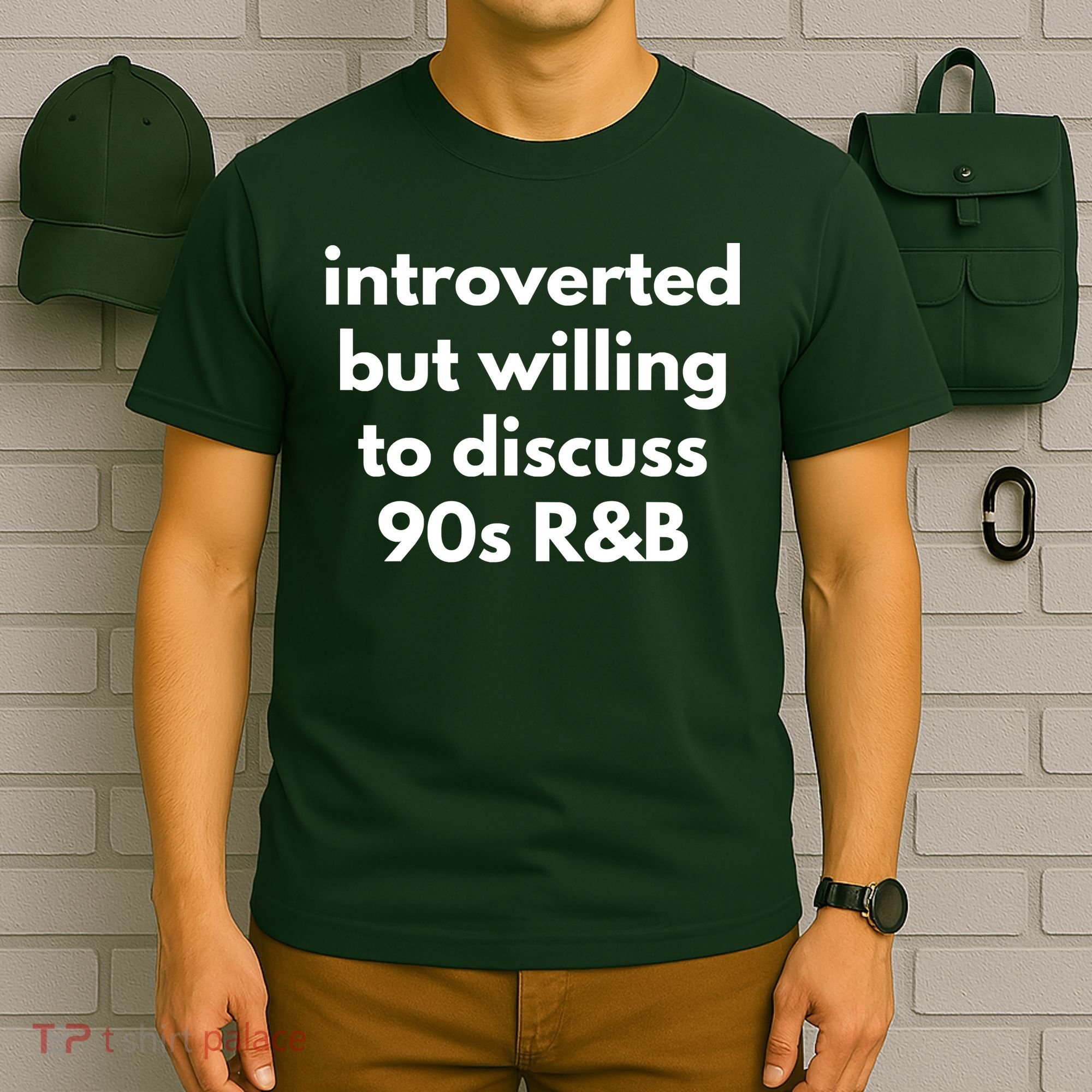 Introverted But Willing To Discuss 90s R&B Funny Music Fan T-Shirt
