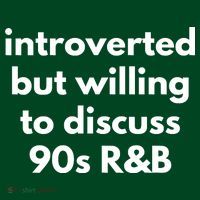 Introverted But Willing To Discuss 90s R&B Funny Music Fan Mousepad thumb 1