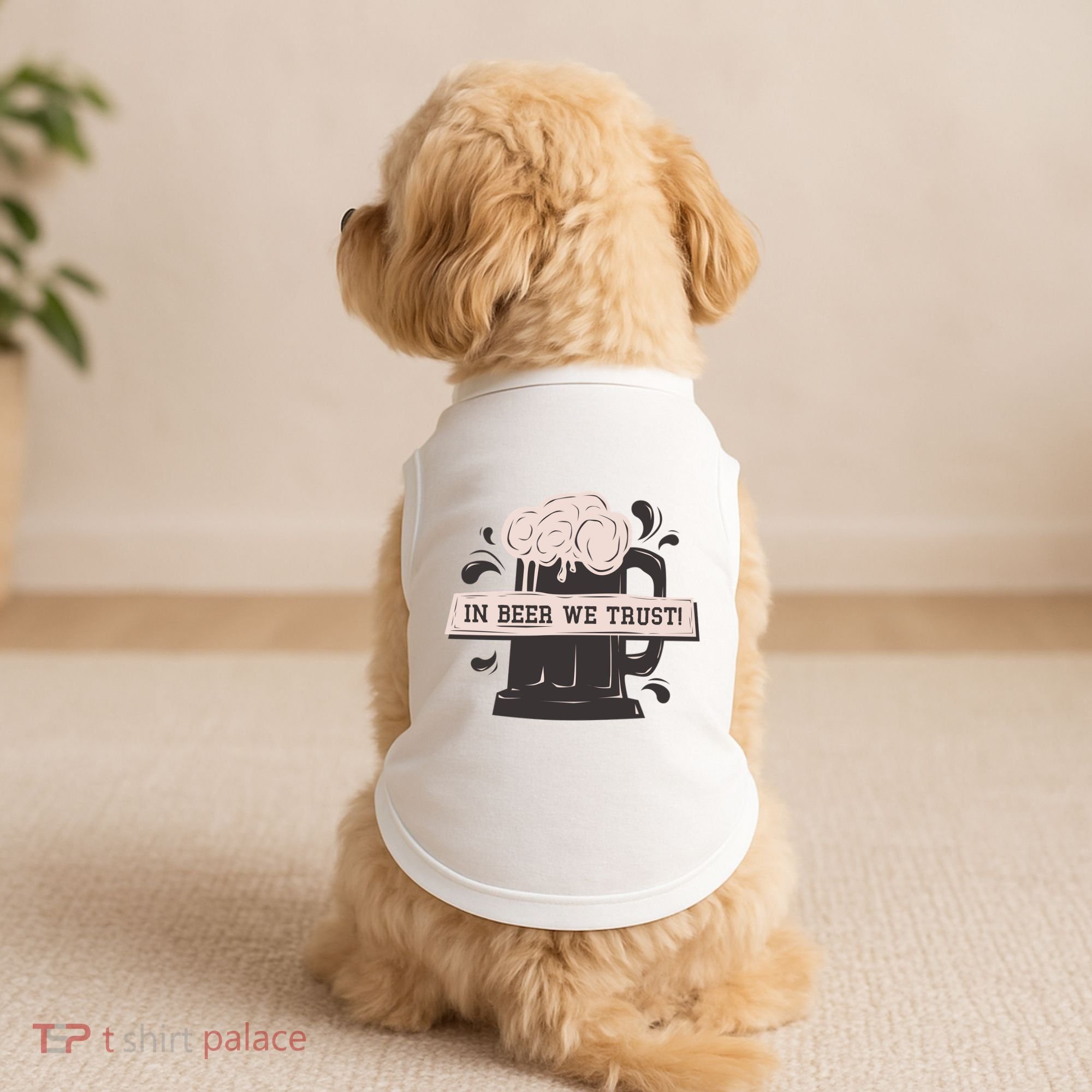 In Beer We Trust Doggie Tank