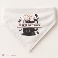 In Beer We Trust USA-Made Doggie Bandana thumb 0