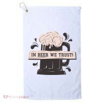 In Beer We Trust Golf Towel thumb 0