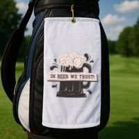In Beer We Trust Golf Towel thumb 2