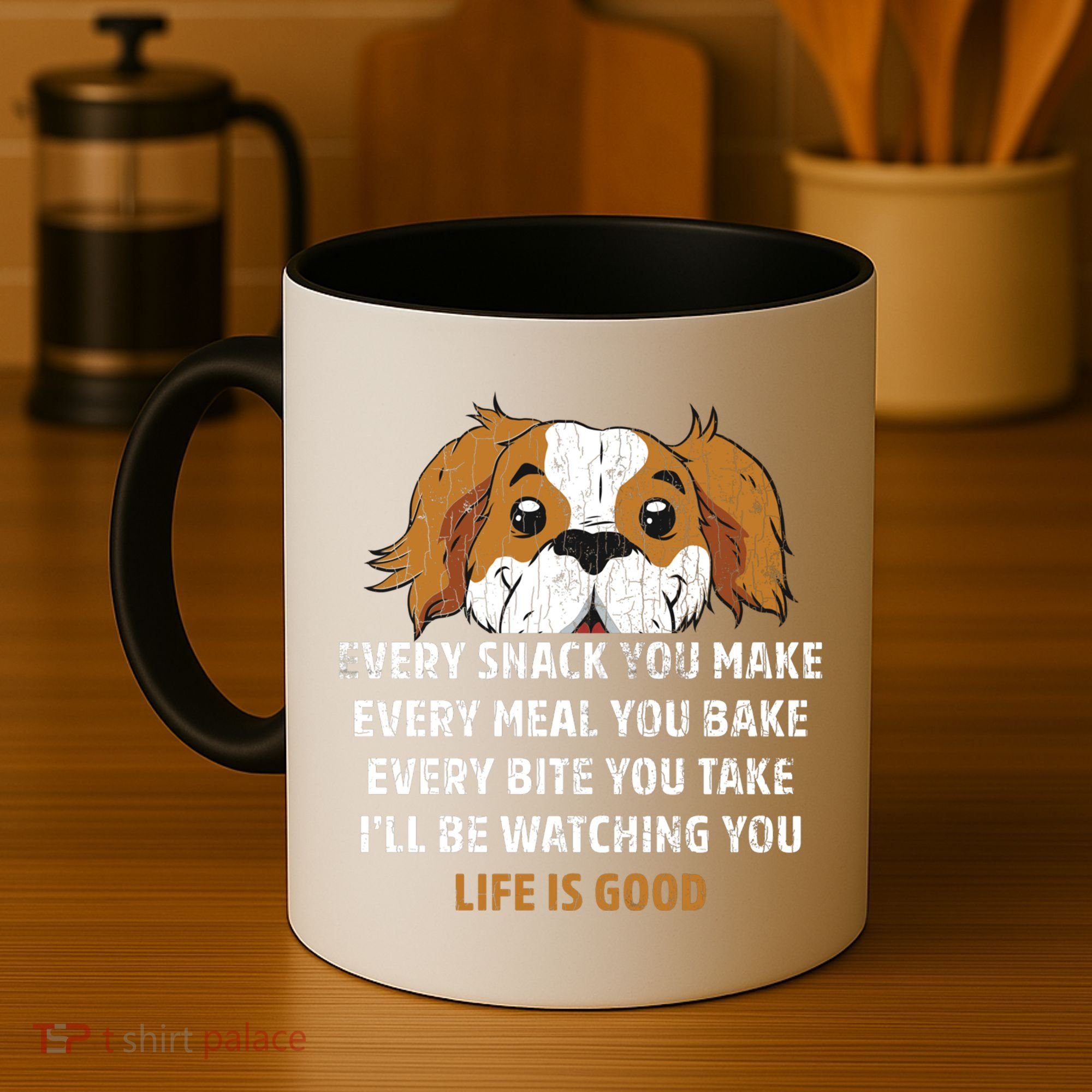 I’ll Be Watching You Funny Dog Lover Owner Dad Graphic Cute Gift Coffee Mug