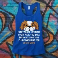 I’ll Be Watching You Funny Dog Lover Owner Dad Graphic Cute Gift Women's Tank Top thumb 3