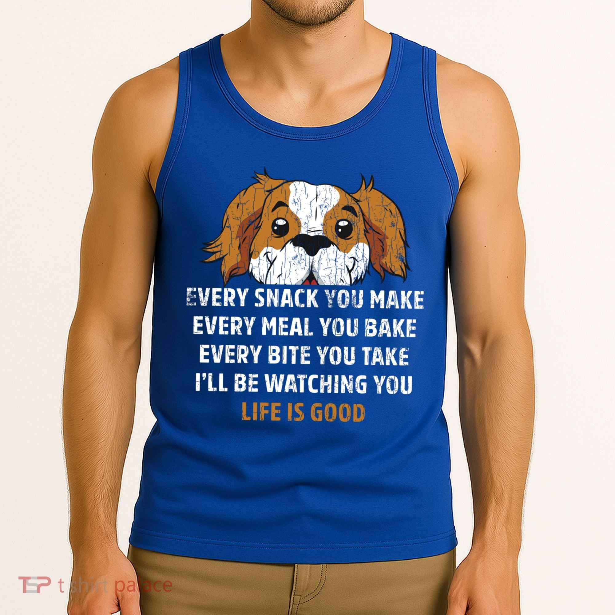 I’ll Be Watching You Funny Dog Lover Owner Dad Graphic Cute Gift Tank Top