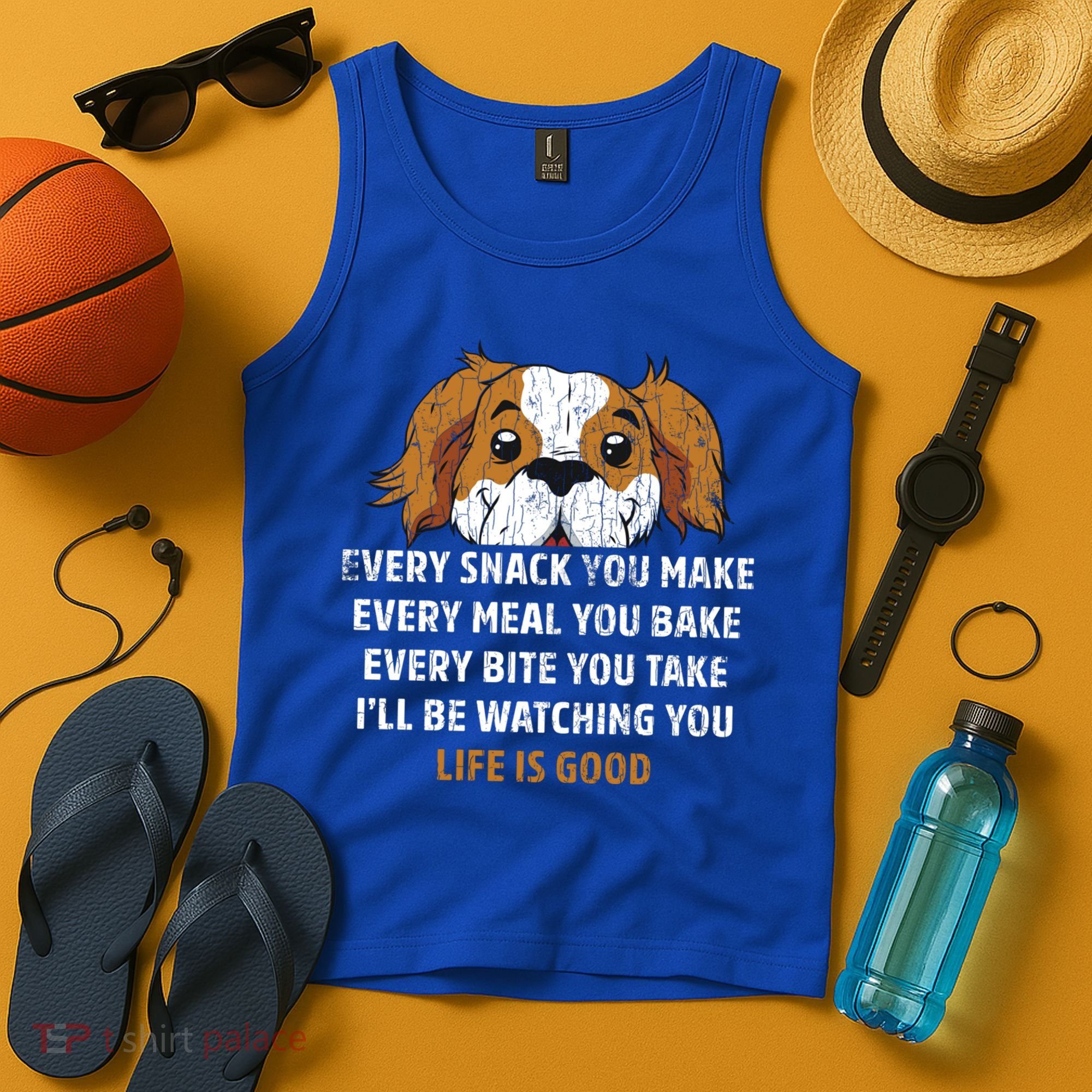 I’ll Be Watching You Funny Dog Lover Owner Dad Graphic Cute Gift Tank Top