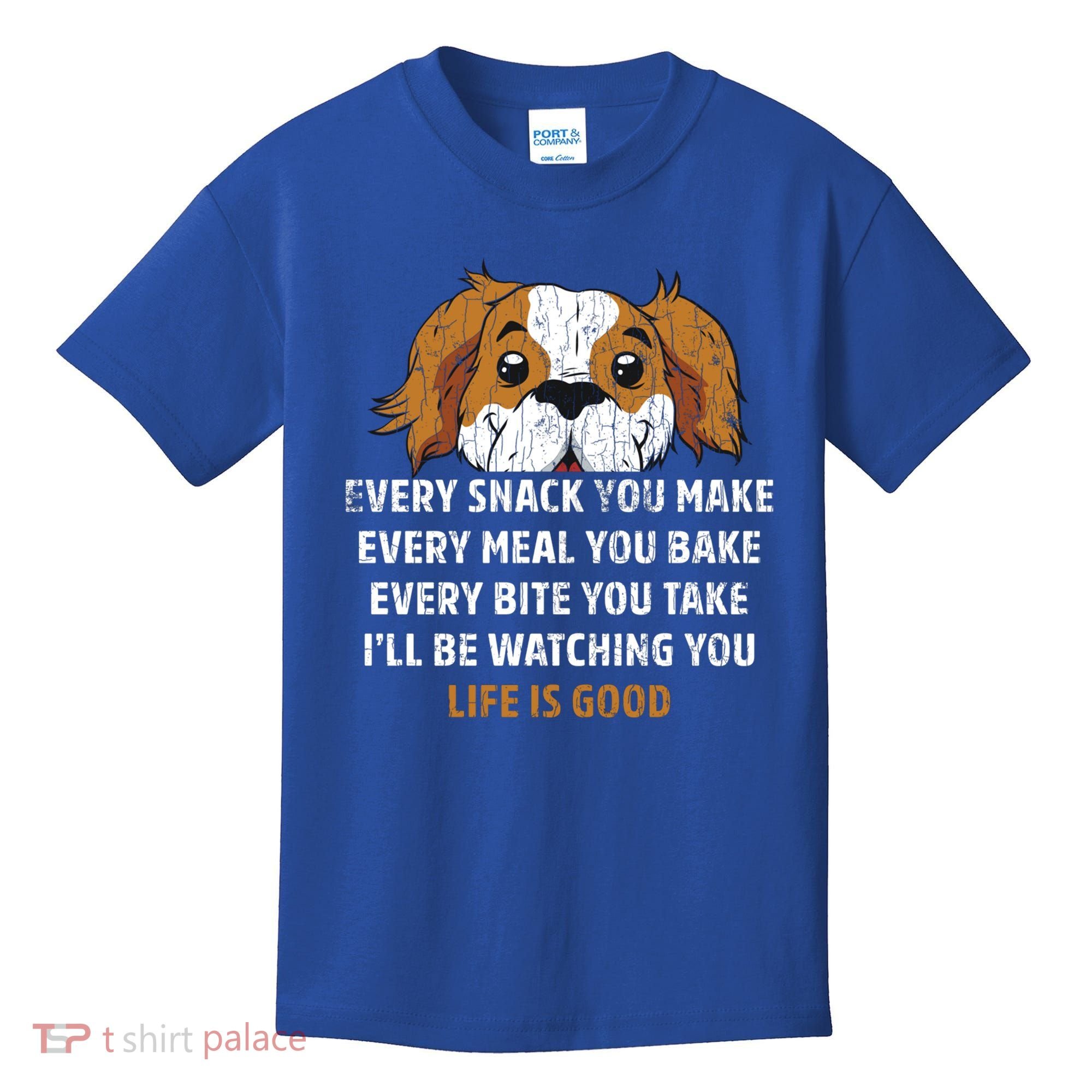 I’ll Be Watching You Funny Dog Lover Owner Dad Graphic Cute Gift Kids T-Shirt