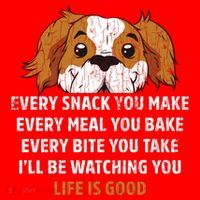 I’ll Be Watching You Funny Dog Lover Owner Dad Graphic Cute Gift Santa Hat thumb 1